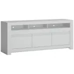 Komód RTV Novi NVIF01 2D1S fehér alpin/pvc fehér szupermat