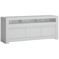 Komód RTV Novi NVIF01 2D1S fehér alpin/pvc fehér szupermat