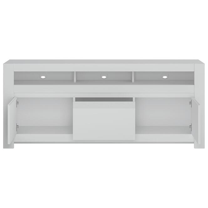 Komód RTV Novi NVIF01 2D1S fehér alpin/pvc fehér szupermat
