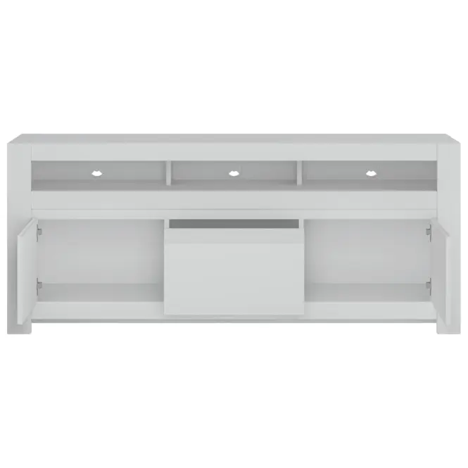 Komód RTV Novi NVIF01 2D1S fehér alpin/pvc fehér szupermat,3