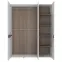 Szekrény Linate típus 22A 3D alpesi fehér/szarvasgomba/mdf fehér l,3