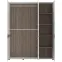Szekrény Linate típus 22A 3D alpesi fehér/szarvasgomba/mdf fehér l,5