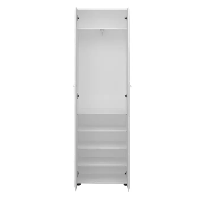Szekrény Merano MEOS01 2D alpesi fehér/pvc fehér l,3