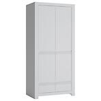 Szekrény Novi NVIS02 2D2S fehér alpin/pvc fehér szupermat