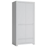 Szekrény Novi NVIS02 2D2S fehér alpin/pvc fehér szupermat