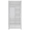 Szekrény Novi NVIS02 2D2S fehér alpin/pvc fehér szupermat,3