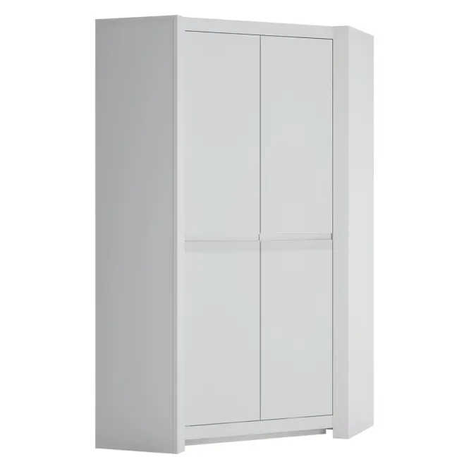 Sarokszekrény Novi NVIS03 2D fehér alpin/pvc fehér szupermat