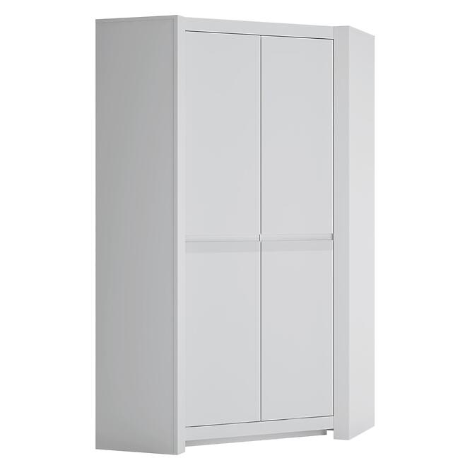 Sarokszekrény Novi NVIS03 2D fehér alpin/pvc fehér szupermat
