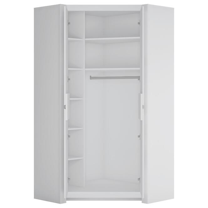 Sarokszekrény Novi NVIS03 2D fehér alpin/pvc fehér szupermat,3