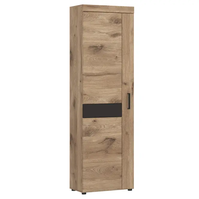 Szekrény Grano GRNGS1L 1D tölgy viking/pvc tölgy viking/pvc szürke terület