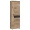 Szekrény Grano GRNGS1R 1D tölgy viking/pvc tölgy viking/pvc szürke terület