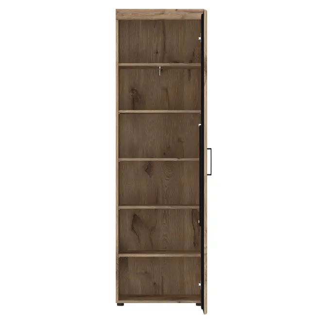 Szekrény Grano GRNGS1R 1D tölgy viking/pvc tölgy viking/pvc szürke terület,3