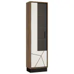 Vitrin Brolo BROV01L 1D tölgy catania/fekete gyöngy/mdf fehér hg