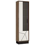 Vitrin Brolo BROV01L 1D tölgy catania/fekete gyöngy/mdf fehér hg