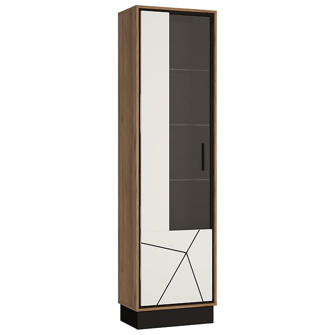 Vitrin Brolo BROV01L 1D tölgy catania/fekete gyöngy/mdf fehér hg