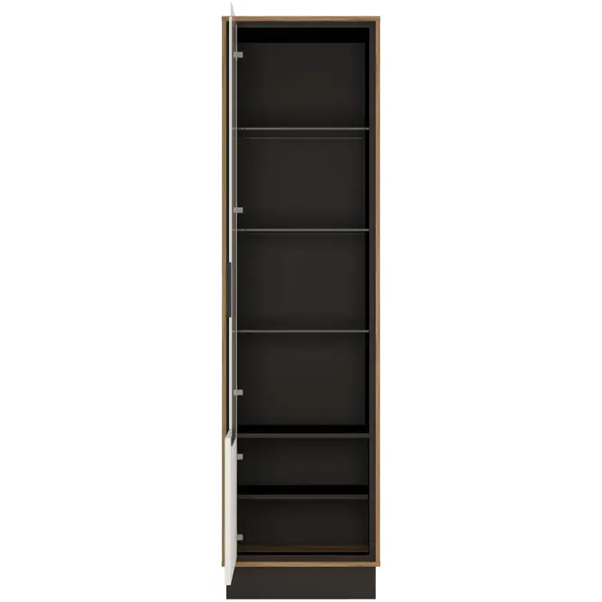 Vitrin Brolo BROV01L 1D tölgy catania/fekete gyöngy/mdf fehér hg