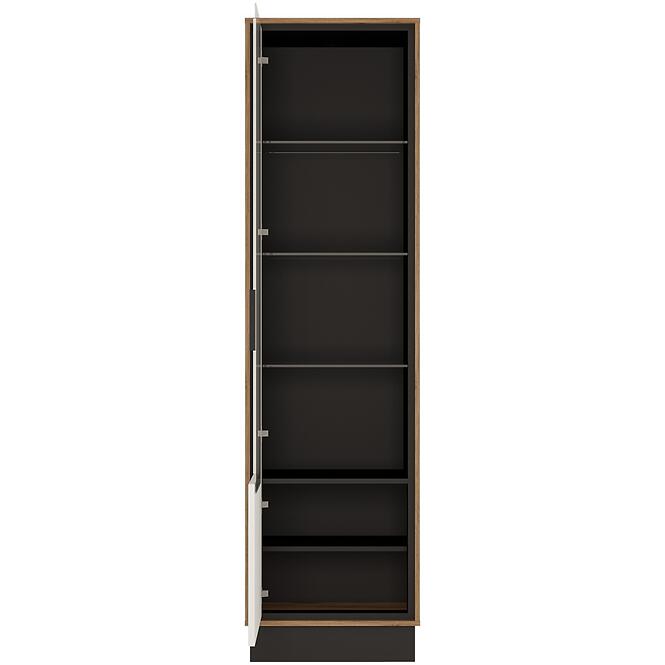 Vitrin Brolo BROV01L 1D tölgy catania/fekete gyöngy/mdf fehér hg