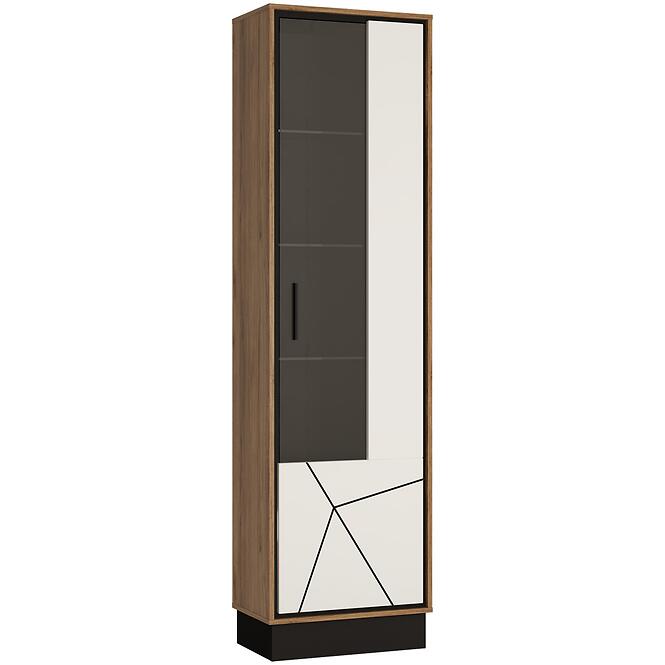 Vitrin Brolo BROV01P 1D tölgy catania/fekete gyöngy/mdf fehér hg