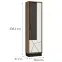 Vitrin Brolo BROV01P 1D tölgy catania/fekete gyöngy/mdf fehér hg,2