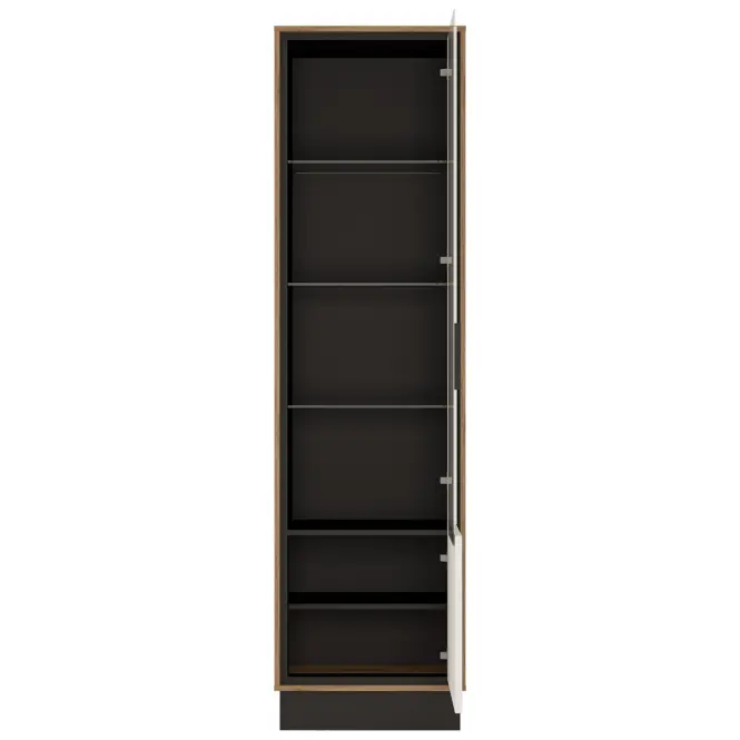 Vitrin Brolo BROV01P 1D tölgy catania/fekete gyöngy/mdf fehér hg,3