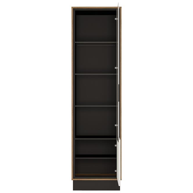 Vitrin Brolo BROV01P 1D tölgy catania/fekete gyöngy/mdf fehér hg,3