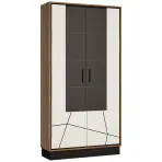 Vitrin Brolo BROV02 2D tölgy catania/fekete gyöngy/mdf fehér hg