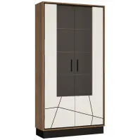 Vitrin Brolo BROV02 2D tölgy catania/fekete gyöngy/mdf fehér hg