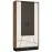 Vitrin Brolo BROV02 2D tölgy catania/fekete gyöngy/mdf fehér hg