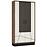 Vitrin Brolo BROV02 2D tölgy catania/fekete gyöngy/mdf fehér hg