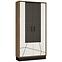 Vitrin Brolo BROV02 2D tölgy catania/fekete gyöngy/mdf fehér hg