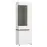 Vitrin Linate típus 01 balos 3D alpesi fehér/szarvasgomba/mdf fehér l