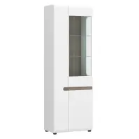Vitrin Linate típus 01 jobbos 3D alpesi fehér/szarvasgomba/mdf fehér l