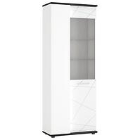 Vitrin Venezia VENV01L 2D alpesi fehér/tölgy vicenza fekete/mdf fehér l
