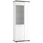 Vitrin Venezia VENV01R 2D alpesi fehér/tölgy vicenza fekete/mdf fehér l