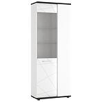 Vitrin Venezia VENV01R 2D alpesi fehér/tölgy vicenza fekete/mdf fehér l