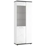 Vitrin Venezia VENV01R 2D alpesi fehér/tölgy vicenza fekete/mdf fehér l