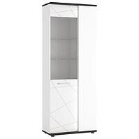 Vitrin Venezia VENV01R 2D alpesi fehér/tölgy vicenza fekete/mdf fehér l