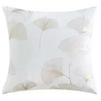 Párnahuzat Ginko krémszínű 40x40 cm
