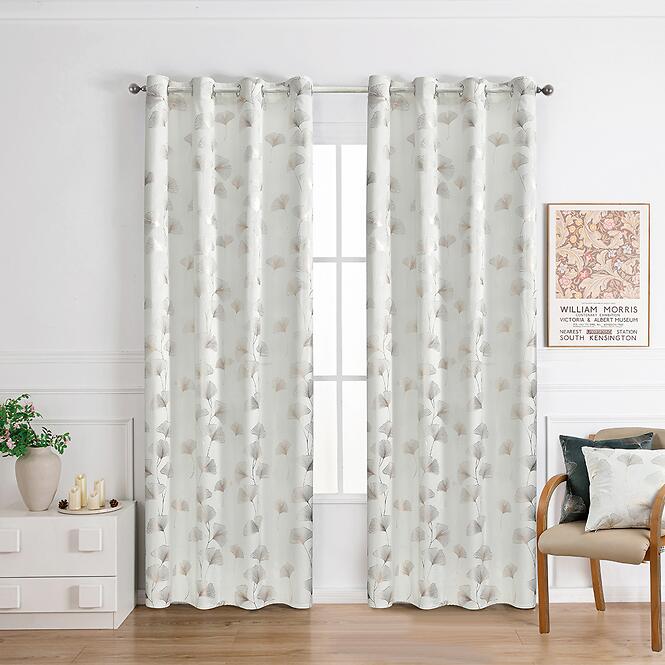Ginko függöny RQ-015/210GSM 140x250 krém