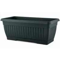 Virágcserép balkonowa + uchwyt 50x19x16,5 antracit