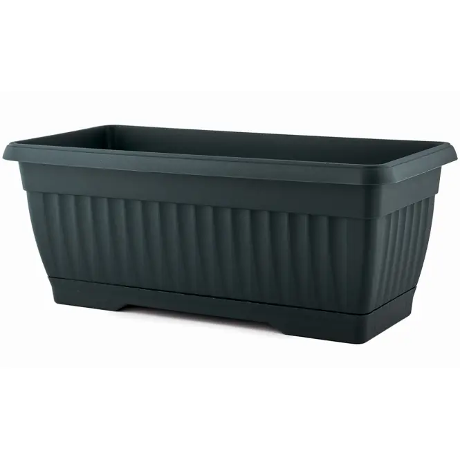 Virágcserép balkonowa + uchwyt 50x19x16,5 antracit