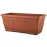 Virágcserép balkonowa + uchwyt 50x19x16,5 terracotta