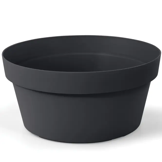 Virágcserép tál 30x14 antracit