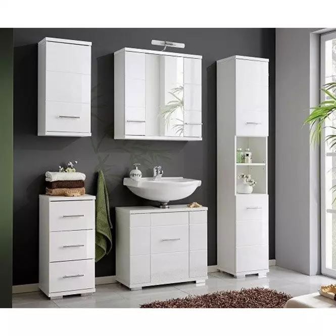 Oszlop szekrény Bari C35 2D0S DSM fehér,3