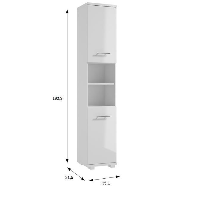 Oszlop szekrény Bari C35 2D0S DSM fehér