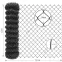 Fonott háló 1,5x10 m 3,1 mm 60 mm antracit GMC1510G,2
