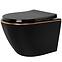 WC csésze Carlo Min Tornado Black Gold Edge