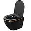 WC csésze Carlo Min Tornado Black Gold Edge,2