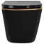 WC csésze Carlo Min Tornado Black Gold Edge,3
