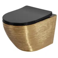 WC csésze Carlo Mini Tornado Gold Brush
